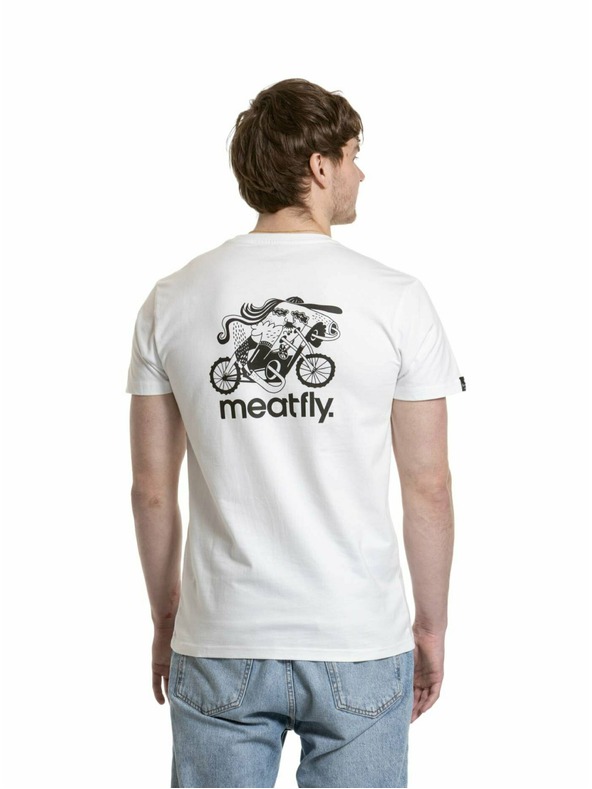 Meatfly Meatfly Herren Shirt Keke Moto Weiß