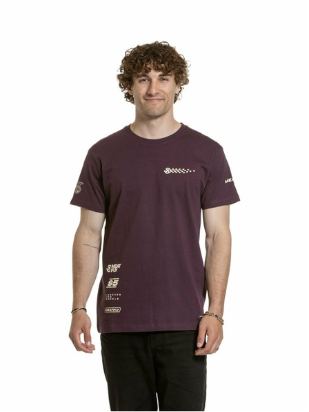 Meatfly Meatfly Herren Shirt Furious Schwarzbeere | Rot