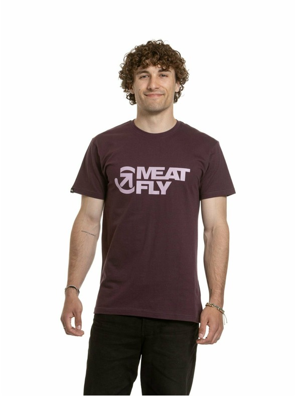 Meatfly Meatfly Herren Shirt Revital Schwarzbeere
