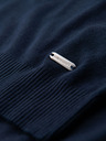 Ombre Clothing Herren Poloshirt ohne Knöpfe - dunkelblau