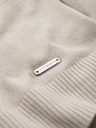 Ombre Clothing Herren Poloshirt ohne Knöpfe - hellgrau