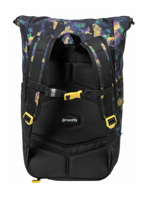 Meatfly Meatfly Rucksack Holler Dunkel Aquarell 28 L | Schwarz | Volumen 28 L