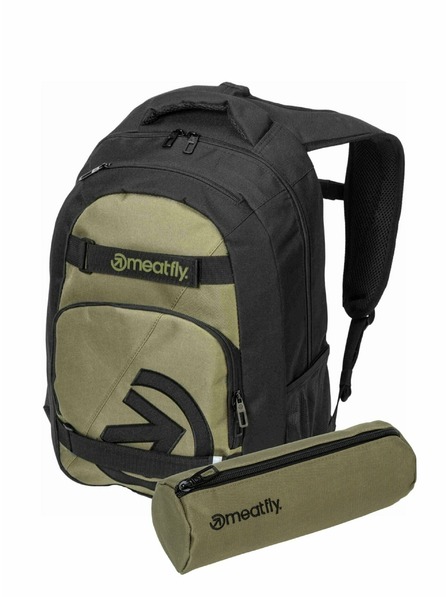 Meatfly Meatfly Rucksack Exile Olivine 24 L + MÄPPCHEN | Grün | Volumen 24 L