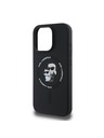 Karl Lagerfeld Karl Lagerfeld Liquid Silicone Karl und Choupette MagSafe Handyhülle für iPhone 16 Pro Max Schwarz