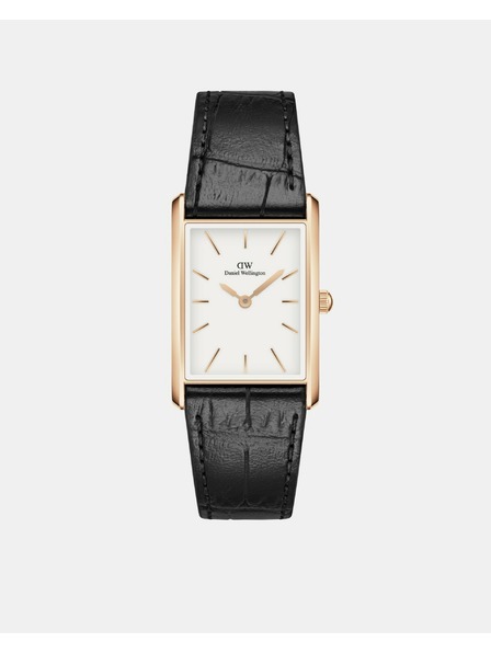 Daniel Wellington Damenarmbanduhr Daniel Wellington Bound Schwarz Krokodil Roségold DW00100698