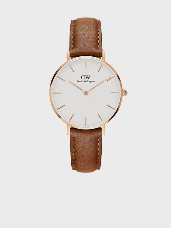 Daniel Wellington Braune Damenarmbanduhr mit Lederarmband Daniel Wellington Petite Durham