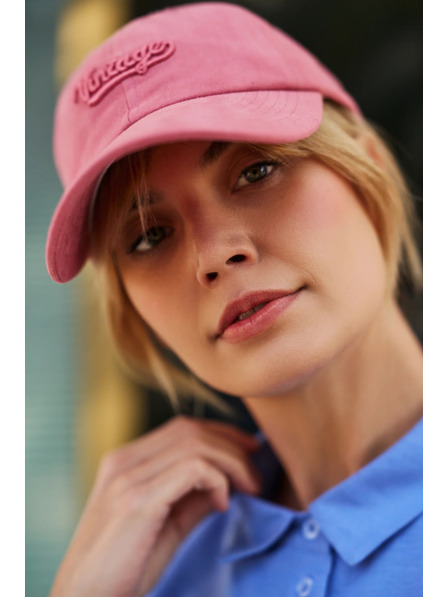 Moodo Rosa Baumwoll-Basecap