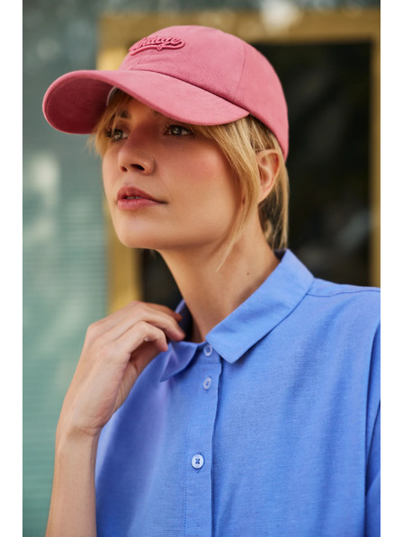 Moodo Rosa Baumwoll-Basecap