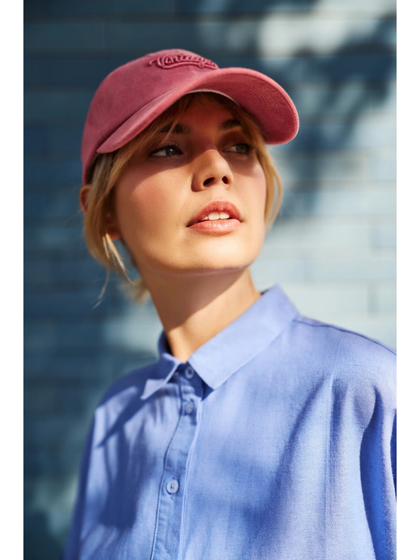 Moodo Rosa Baumwoll-Basecap