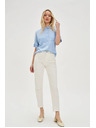 Moodo Weiße Damen Cropped Jeans