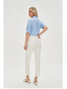 Moodo Weiße Damen Cropped Jeans