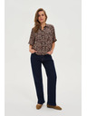 Moodo Dunkelblau Jeans mit Gürtel Moodo