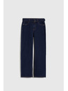 Moodo Dunkelblau Jeans mit Gürtel Moodo