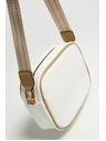 Moodo Beige-weiße Handtasche