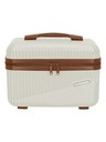 Travelite Kosmetiktasche Travelite Bali Beautycase Weiß/Cognac