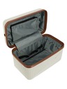 Travelite Kosmetiktasche Travelite Bali Beautycase Weiß/Cognac