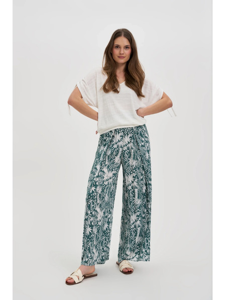 Moodo Damen Loose Fit Hosen mit Schlitzen