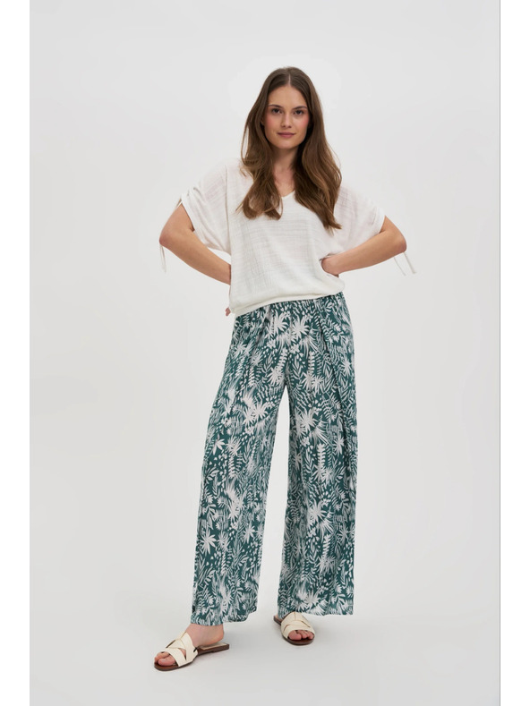 Moodo Damen Loose Fit Hosen mit Schlitzen