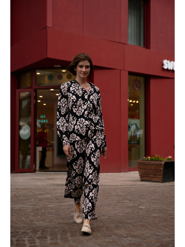 Moodo Damen Hosen Moodo – Schwarz