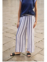Moodo Damen Gestreifte Hosen Moodo