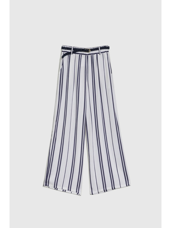 Moodo Damen Gestreifte Hosen Moodo