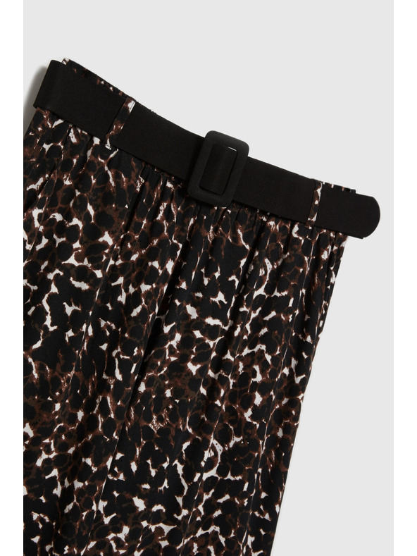Moodo Damen Leoparden Hosen Moodo – Braun