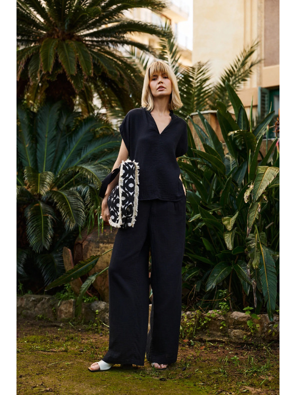 Moodo Damen Hosen Moodo - Schwarz