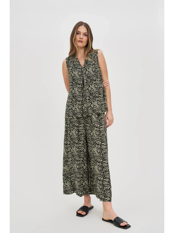 Moodo Damen Loose Fit Hosen Moodo