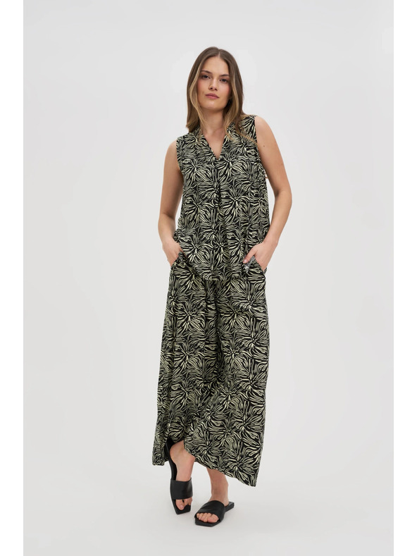 Moodo Damen Loose Fit Hosen Moodo