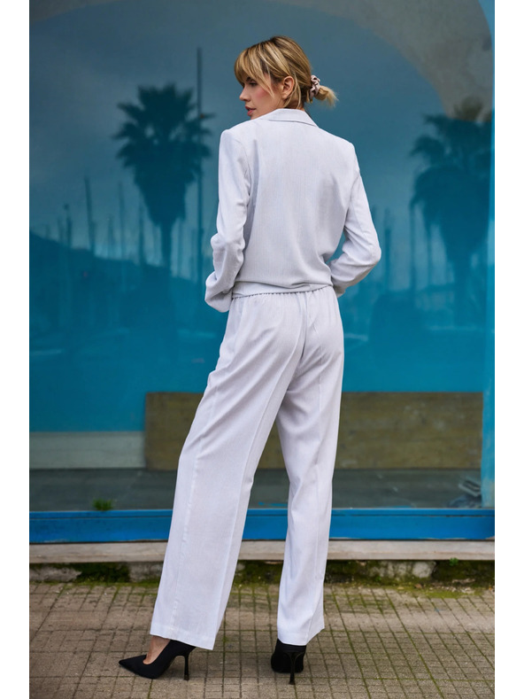 Moodo Damen Hosen Moodo - Weiß