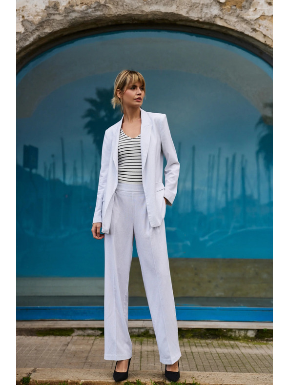 Moodo Damen Hosen Moodo - Weiß