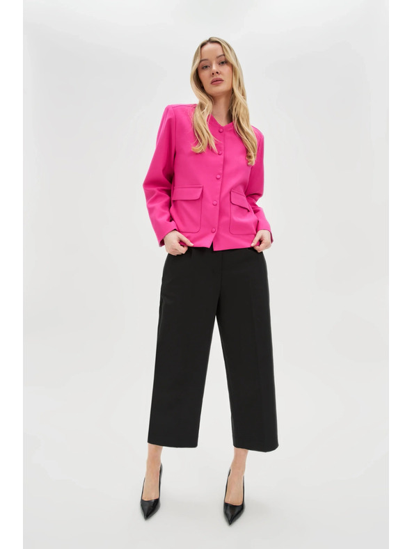 Moodo Schwarze Cropped Hosen Moodo