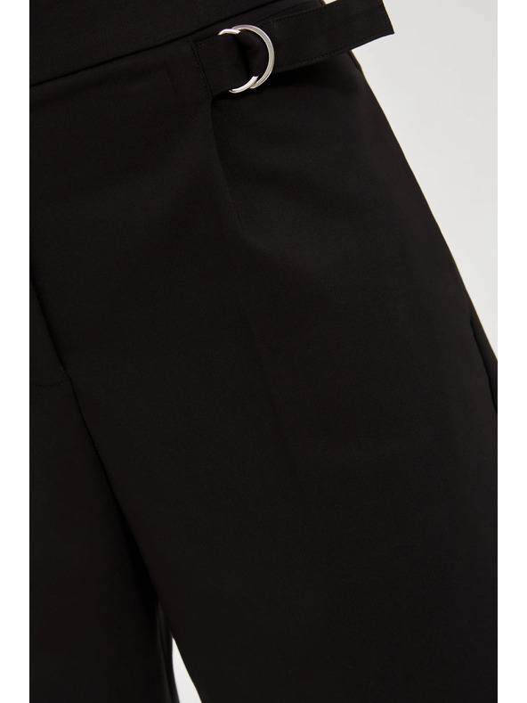 Moodo Schwarze Cropped Hosen Moodo