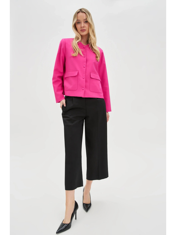 Moodo Schwarze Cropped Hosen Moodo