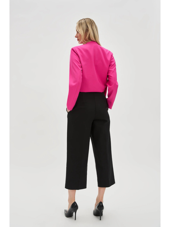 Moodo Schwarze Cropped Hosen Moodo