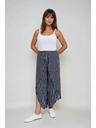 Moodo Damen Asymmetrische Hosen mit Schlitzen