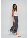 Moodo Damen Asymmetrische Hosen mit Schlitzen