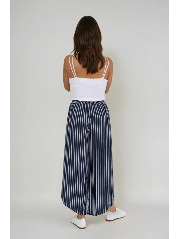 Moodo Damen Asymmetrische Hosen mit Schlitzen