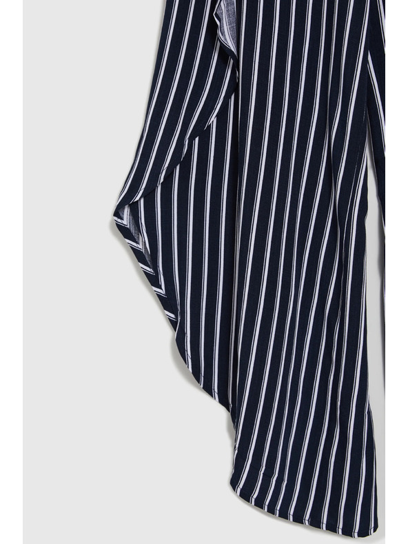 Moodo Damen Asymmetrische Hosen mit Schlitzen