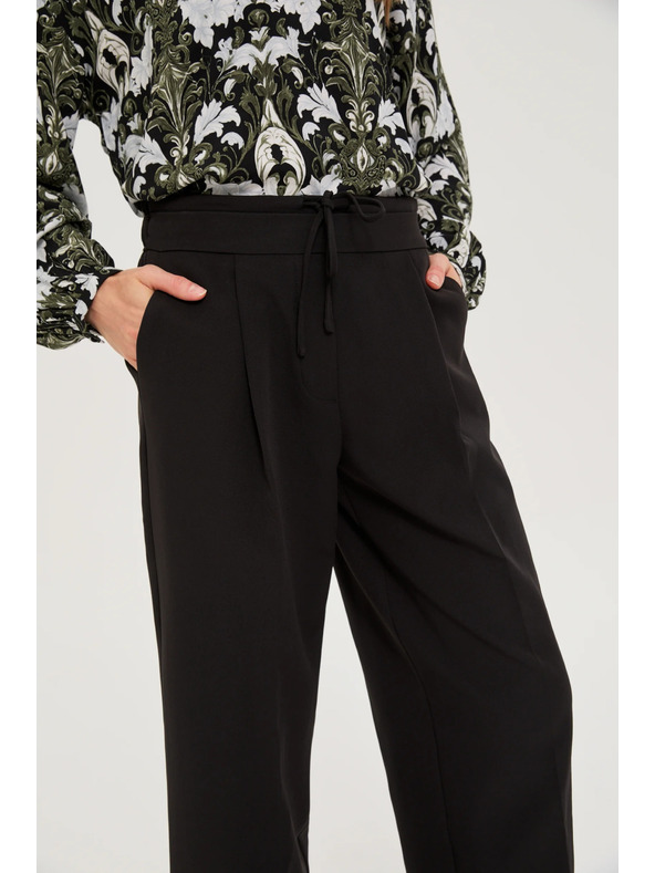 Moodo Schwarze Loose Fit Hosen Moodo