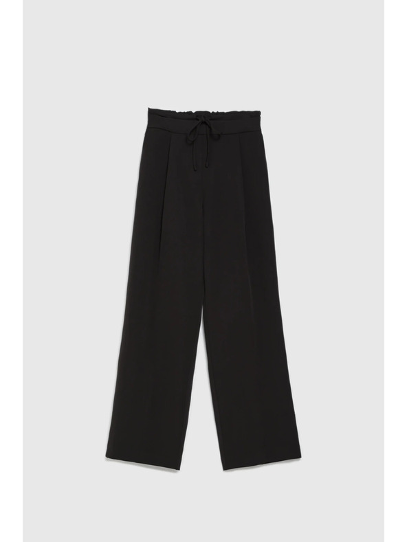 Moodo Schwarze Loose Fit Hosen Moodo