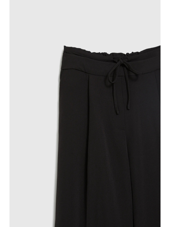 Moodo Schwarze Loose Fit Hosen Moodo