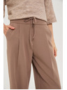 Moodo Hellbraune Loose Fit Hosen Moodo