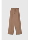 Moodo Hellbraune Loose Fit Hosen Moodo