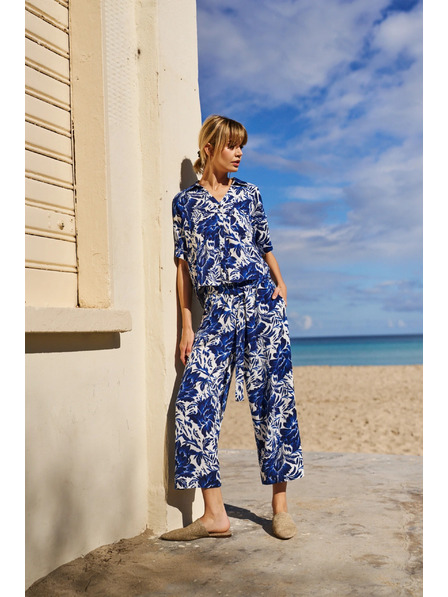 Moodo Damen Hosen Moodo - blau