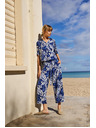 Moodo Damen Hosen Moodo - blau