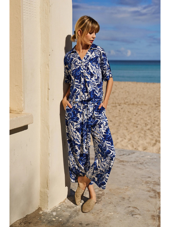 Moodo Damen Hosen Moodo - blau