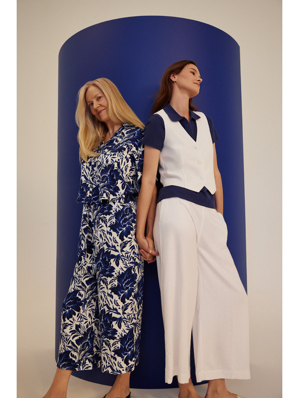 Moodo Damen Hosen Moodo - blau