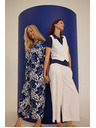 Moodo Damen Hosen Moodo - blau