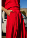 Moodo Damen Loose Fit Hosen Moodo - Rot